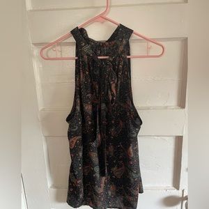 J. Crew Factory Tie neck halter blouse